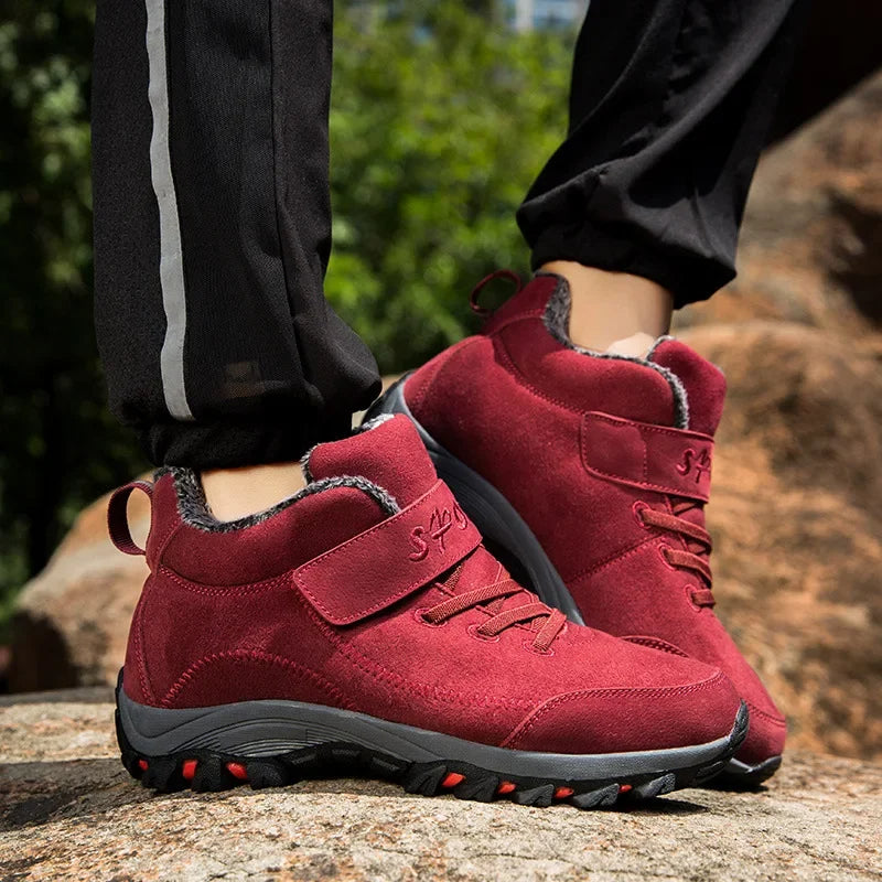 Waterproof Suede Ankle Boots for Women