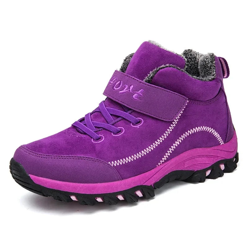 Waterproof Suede Ankle Boots for Women