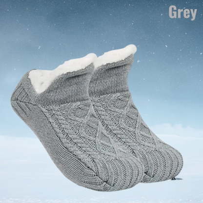 Thermal Non-Slip Lined Slipper Socks