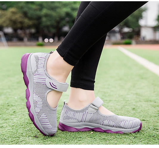Casual and Breathable Velcro Sneakers for Women