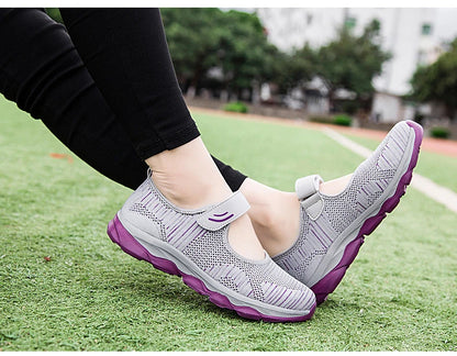 Casual and Breathable Velcro Sneakers for Women