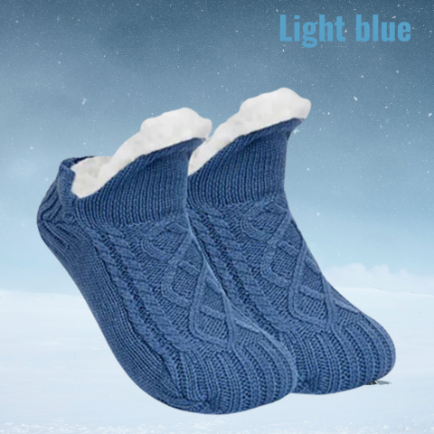 Thermal Non-Slip Lined Slipper Socks