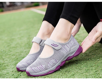 Casual and Breathable Velcro Sneakers for Women