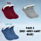 Pack (Red-Grey-Light Blue)