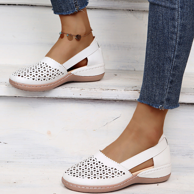 Women’s Breathable Cut-Out Wedge Sandals