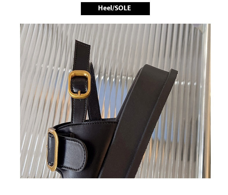 Chic Platform Buckle Sandals