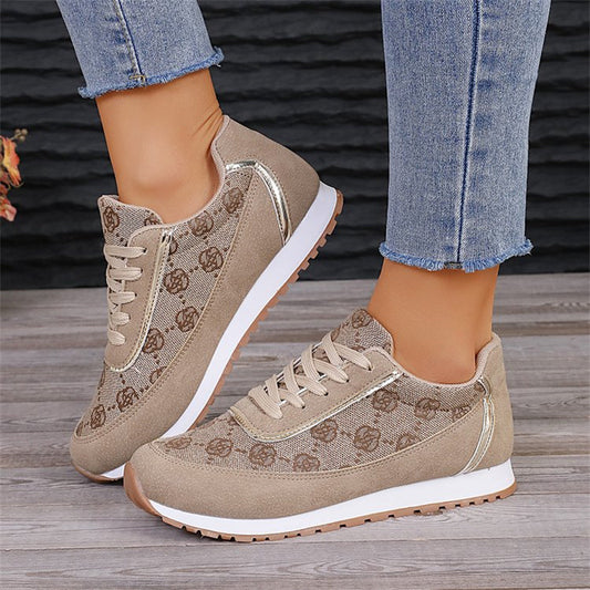 Chic Monogram Sneakers – Casual Elegance