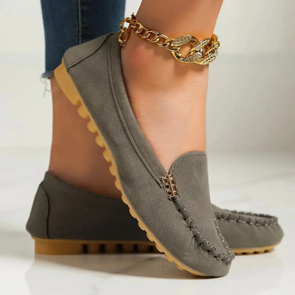 Women’s Classic Loafers with Metallic Detail
