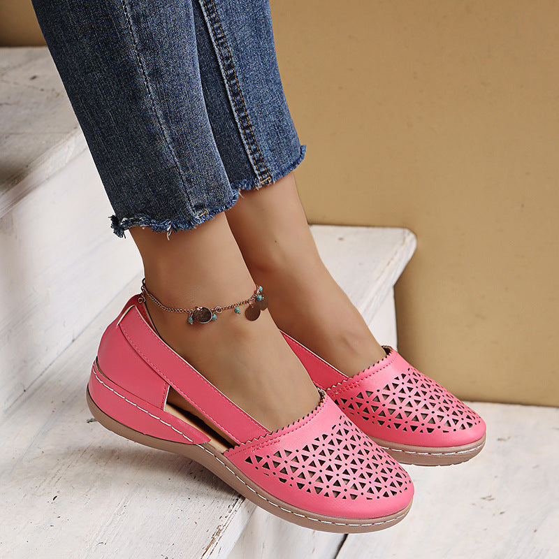 Women’s Breathable Cut-Out Wedge Sandals