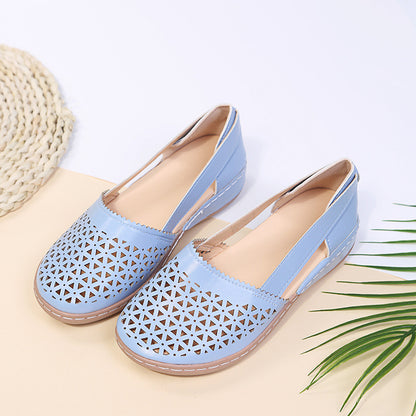 Women’s Breathable Cut-Out Wedge Sandals