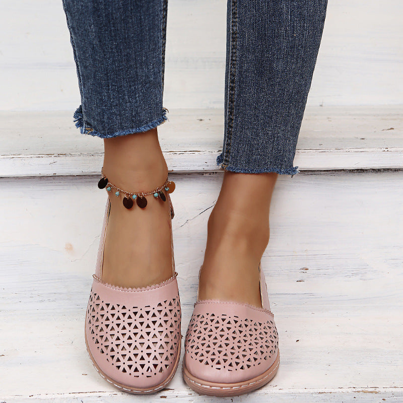 Women’s Breathable Cut-Out Wedge Sandals