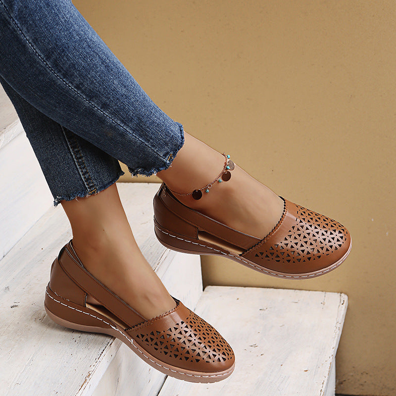 Women’s Breathable Cut-Out Wedge Sandals