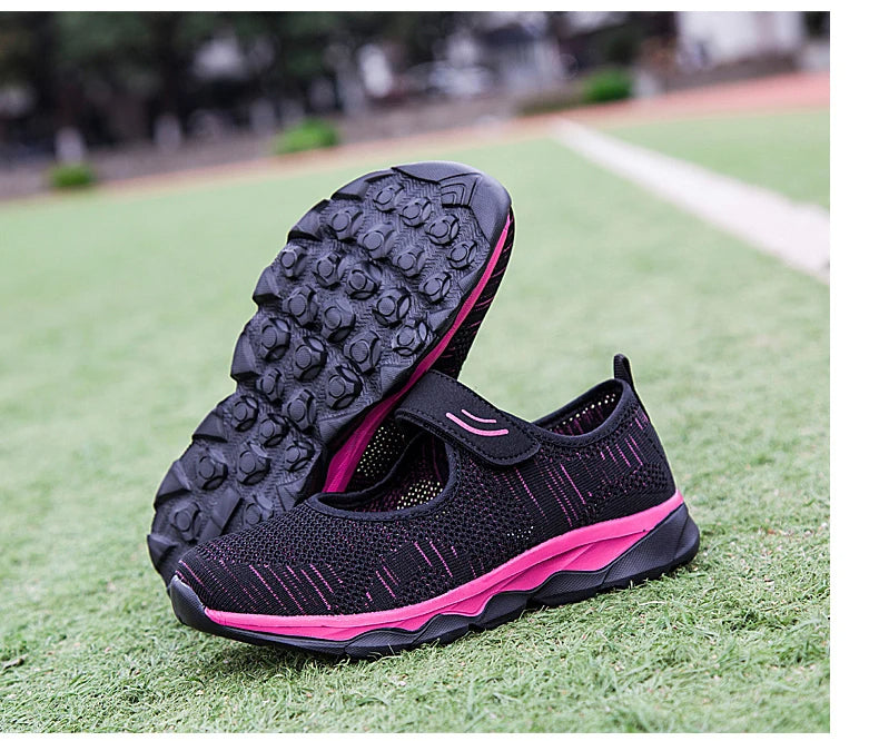 Casual and Breathable Velcro Sneakers for Women