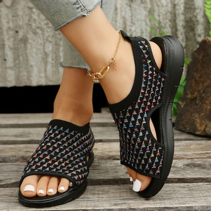 Women’s Breathable Knit Comfort Sandals
