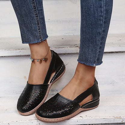 Women’s Breathable Cut-Out Wedge Sandals