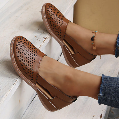 Women’s Breathable Cut-Out Wedge Sandals