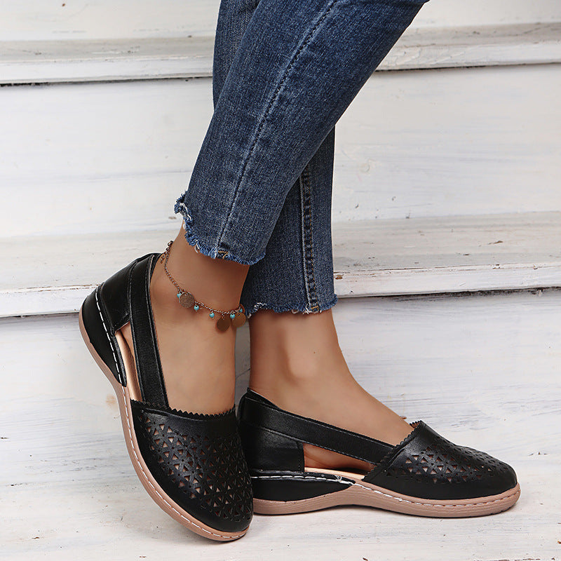 Women’s Breathable Cut-Out Wedge Sandals