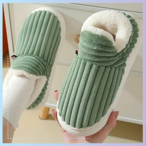 Stylish and Cozy Striped Slippers for Women and Men