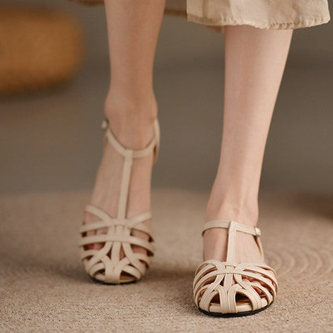 T-shaped Flat Sandals for Women
