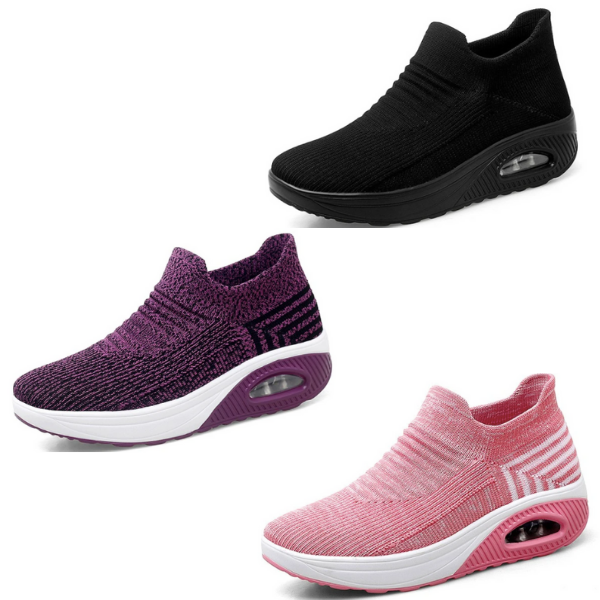 women's elastic lightweight breathable sneakers