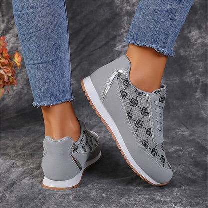 Chic Monogram Sneakers – Casual Elegance