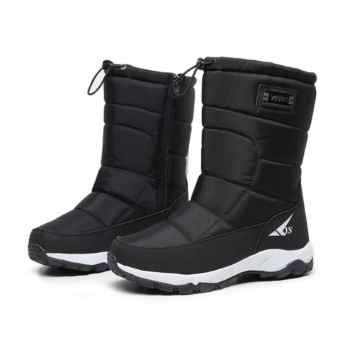Men's mid-calf boots lined with plush fleece