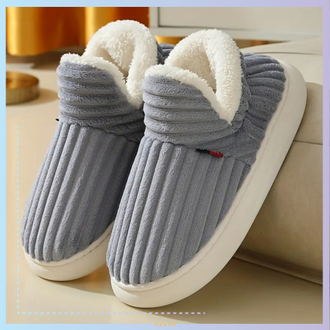 Stylish and Cozy Striped Slippers for Women and Men