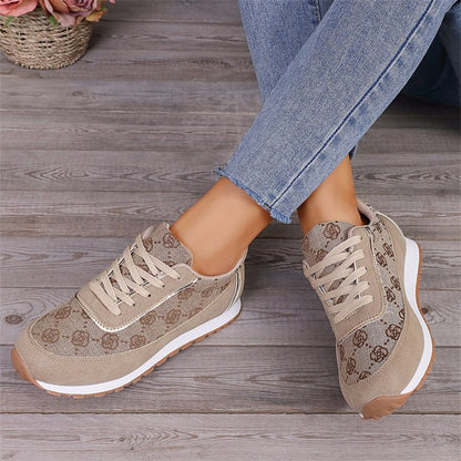Chic Monogram Sneakers – Casual Elegance
