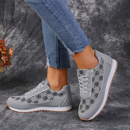 Chic Monogram Sneakers – Casual Elegance