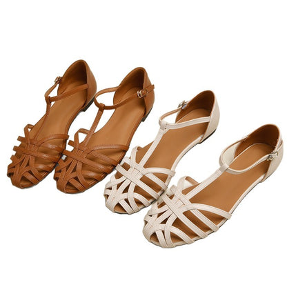 T-shaped Flat Sandals for Women