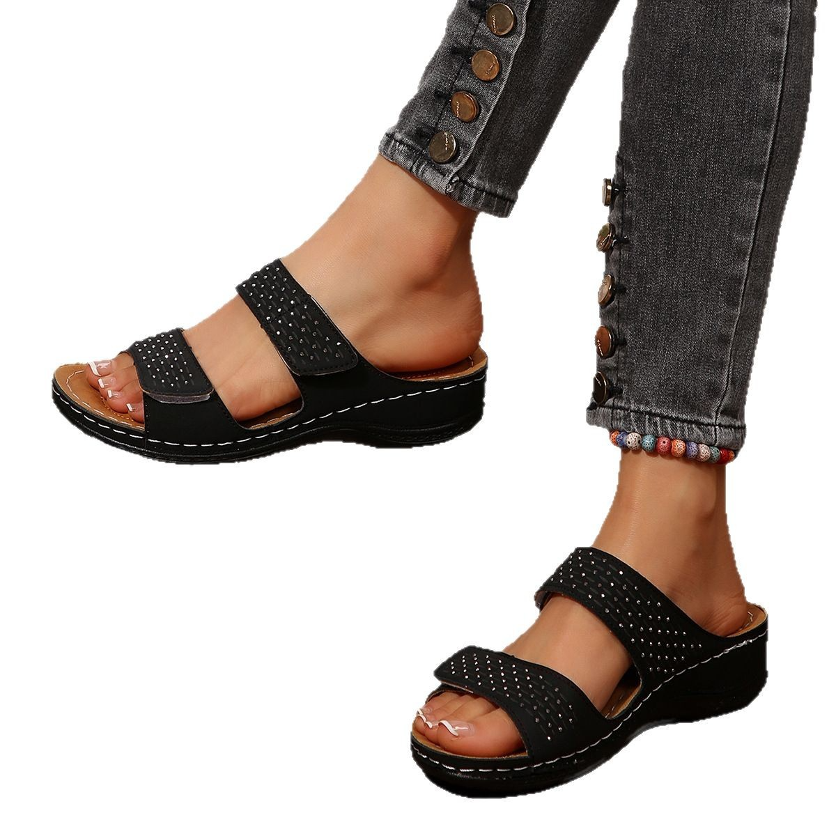 Elegant Slip-On Sandals for Women