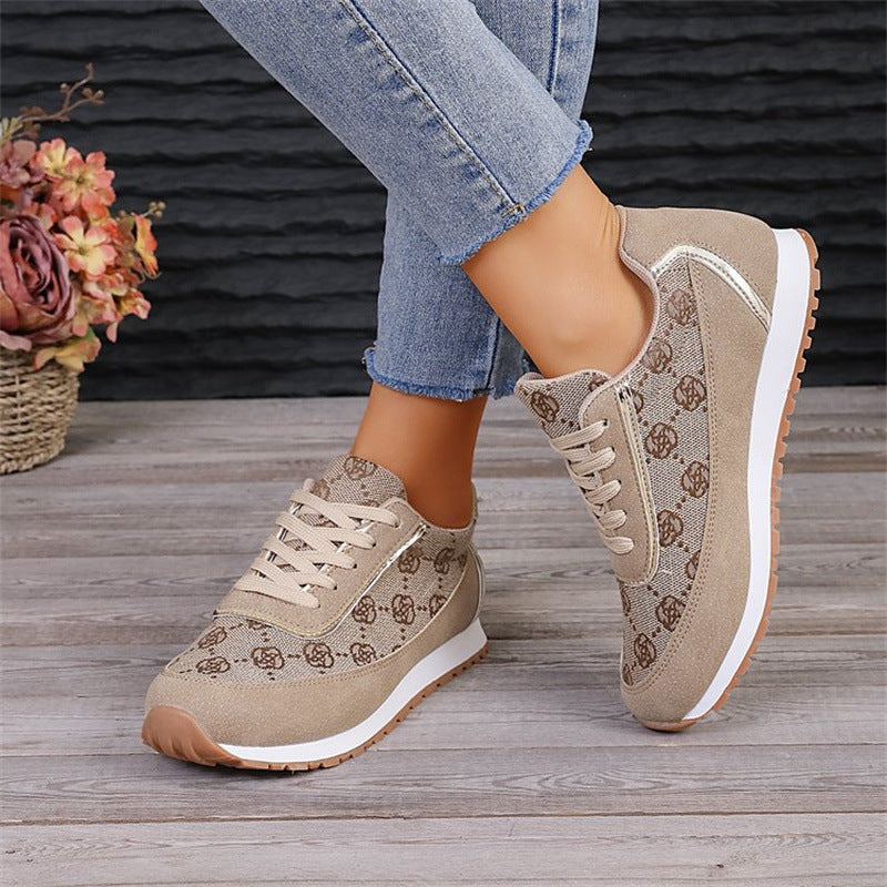 Chic Monogram Sneakers – Casual Elegance
