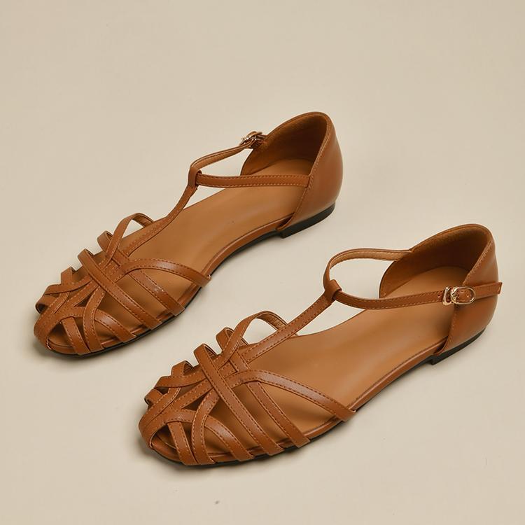 T-shaped Flat Sandals for Women