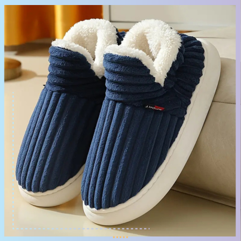 Stylish and Cozy Striped Slippers for Women and Men