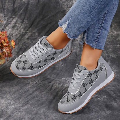 Chic Monogram Sneakers – Casual Elegance