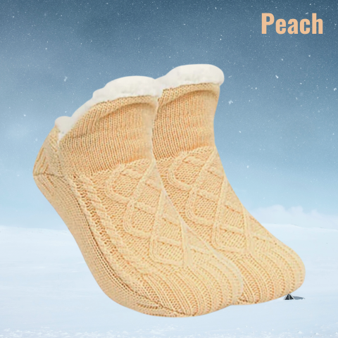 Thermal Non-Slip Lined Slipper Socks