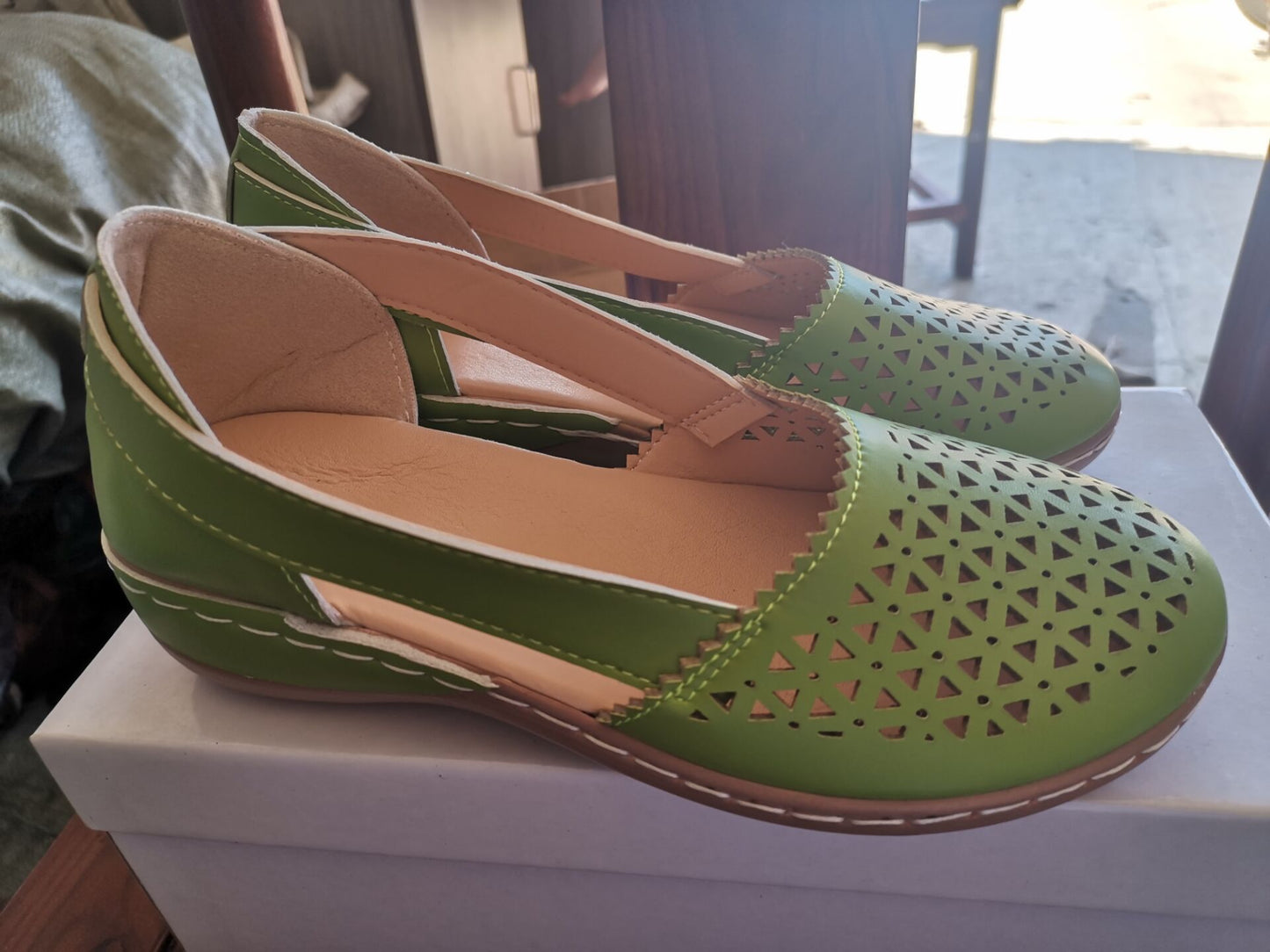 Women’s Breathable Cut-Out Wedge Sandals
