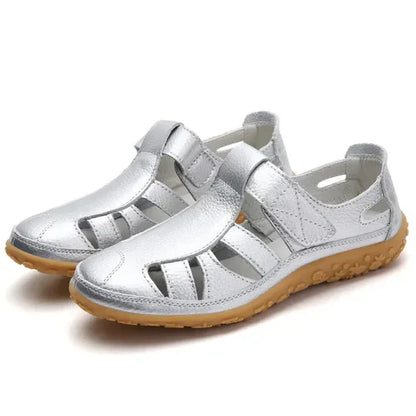 Women's casual leather summer sandals