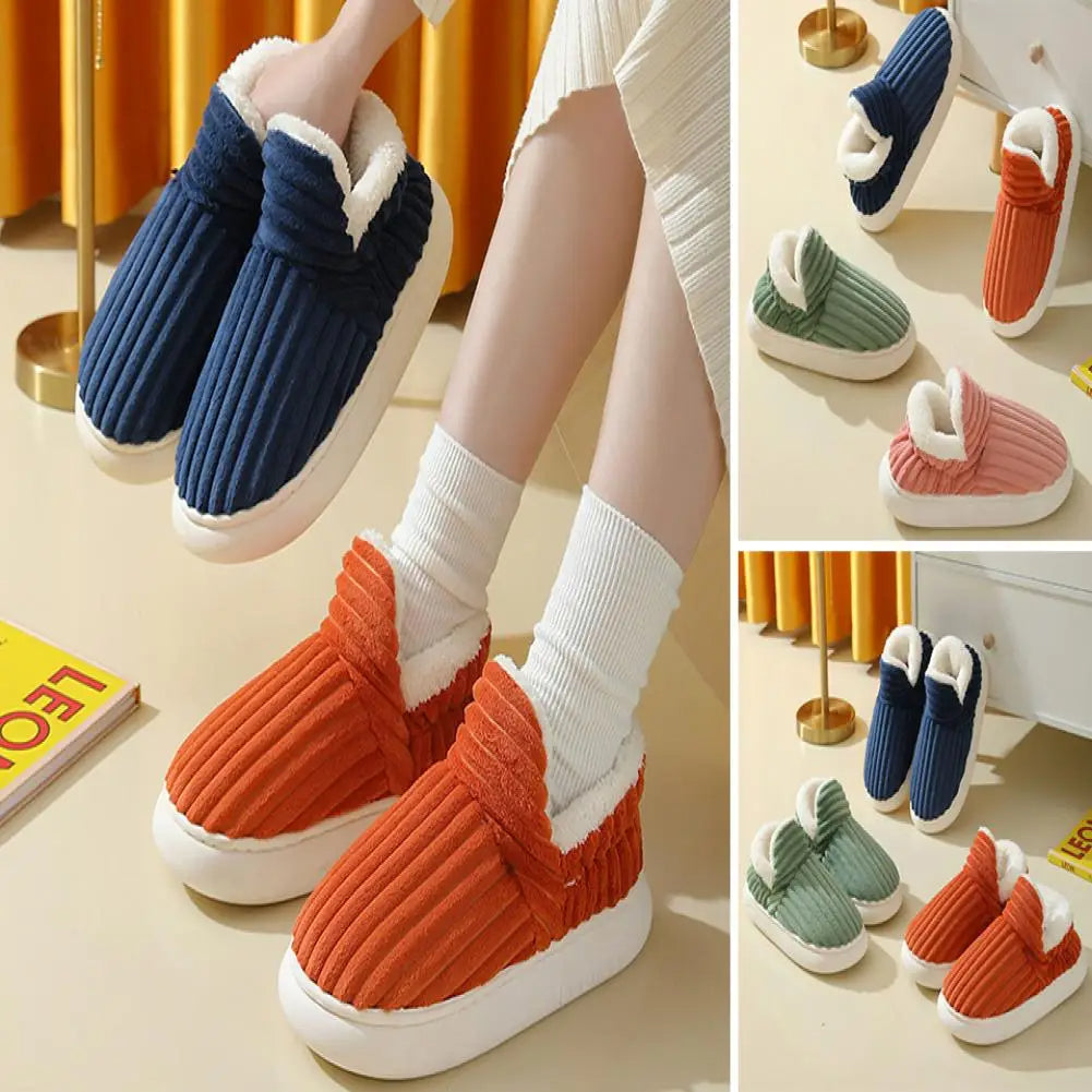 Stylish and Cozy Striped Slippers for Women and Men