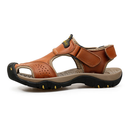 Closed Leather Summer Sandals for men
