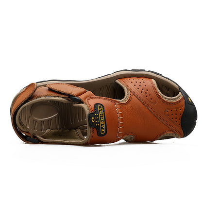 Closed Leather Summer Sandals for men