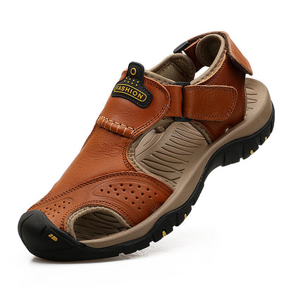 Closed Leather Summer Sandals for men