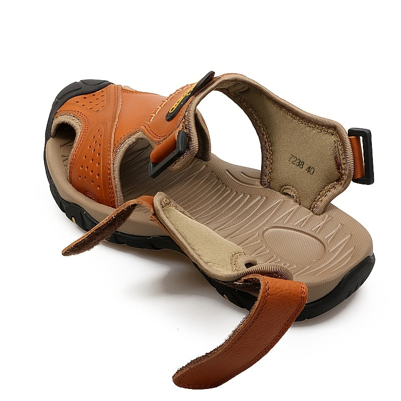 Closed Leather Summer Sandals for men