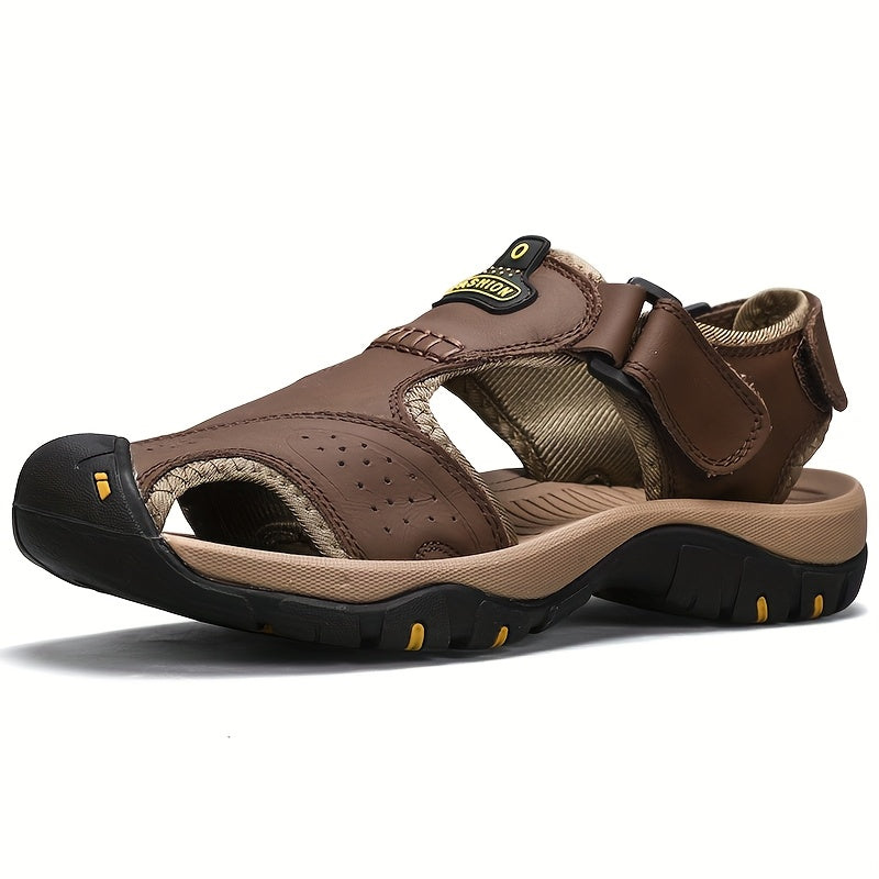 Closed Leather Summer Sandals for men
