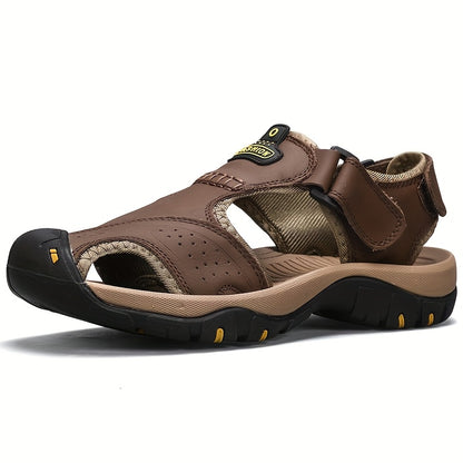 Closed Leather Summer Sandals for men