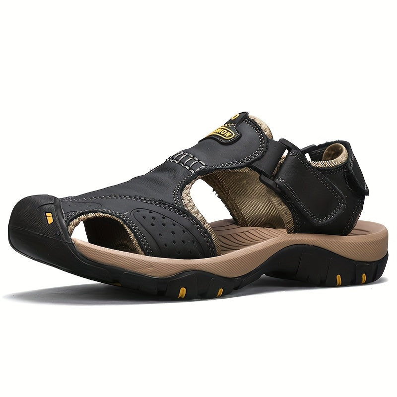 Closed Leather Summer Sandals for men