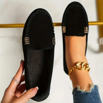 Women’s Classic Loafers with Metallic Detail