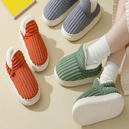 Stylish and Cozy Striped Slippers for Women and Men
