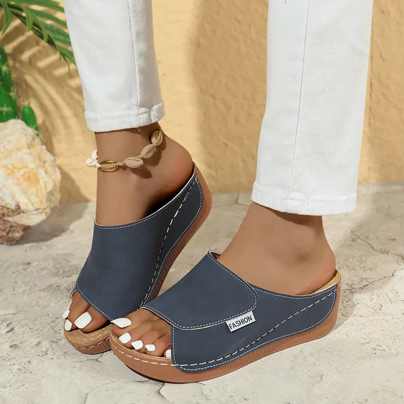 Summer Wedge Slides for Women