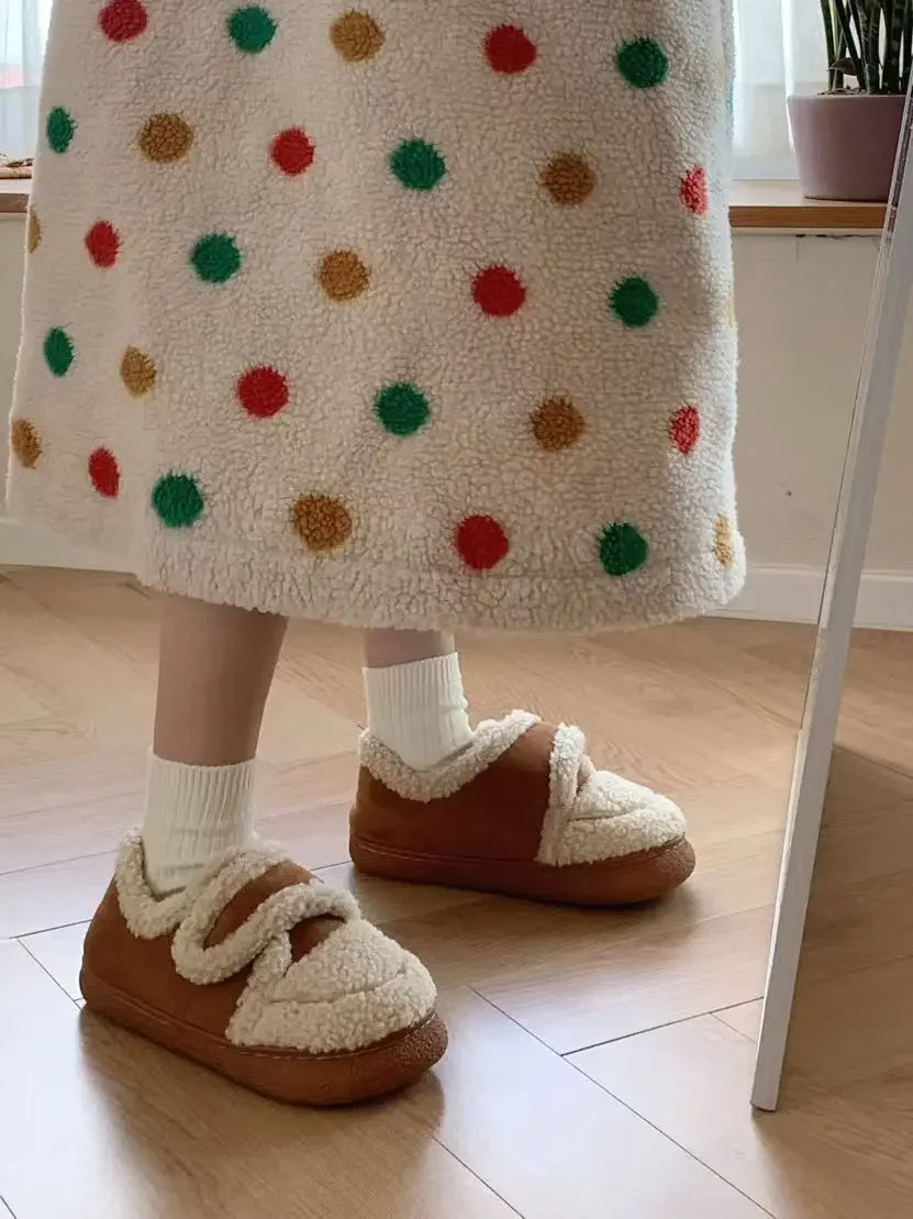 Cozy Fleece-Lined Slippers for Women